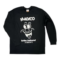 Image 1 of MÁGICO - "Smiles Delivered" Lonsleeve (Black)