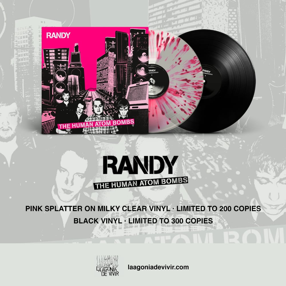 Image of PRE-ORDER NOW! LADV171 – RANDY “the human atom bombs” LP REISSUE (2nd press)