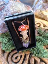 Image 1 of Amethyst Toadstool talisman 