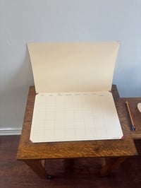 Image 1 of Desk Calendar Red and Yellow