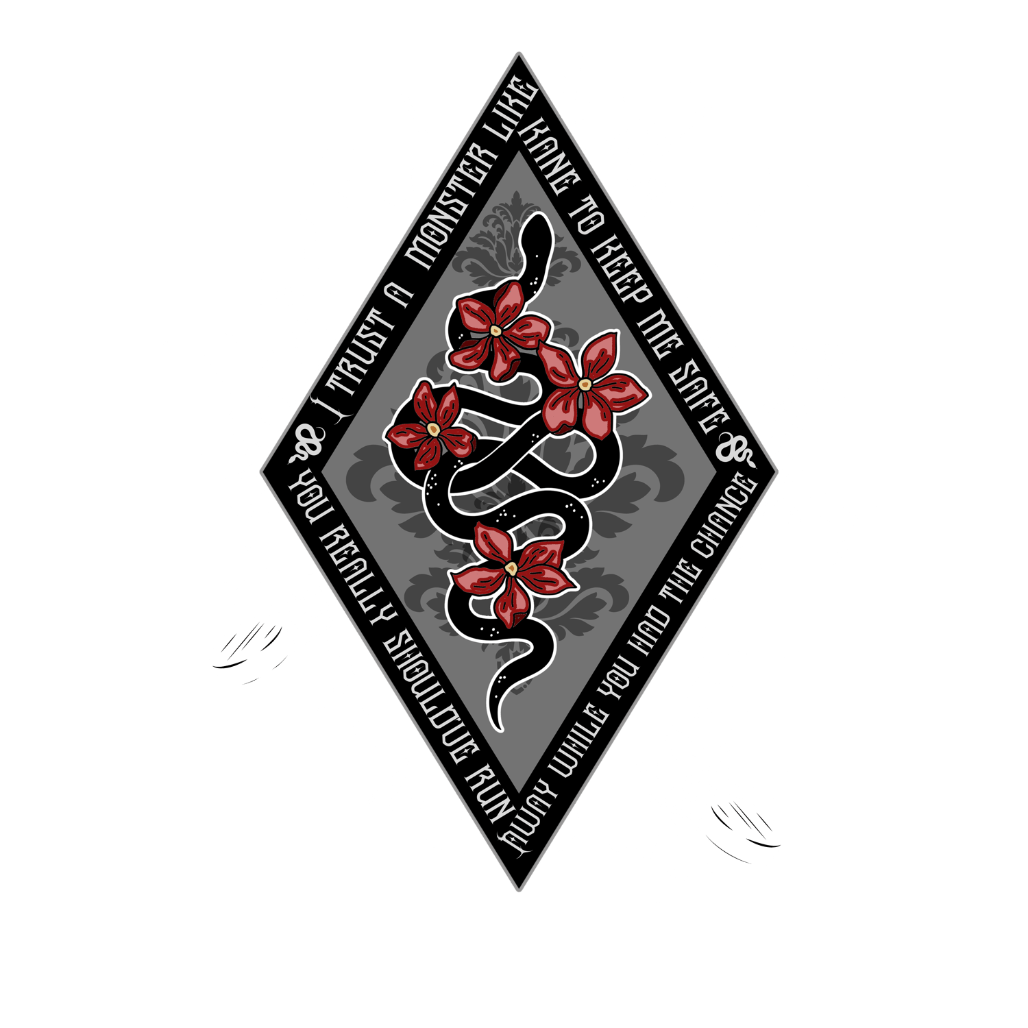 Image of Officially licensed beautiful venom diamond snake white Unisex t-shirt