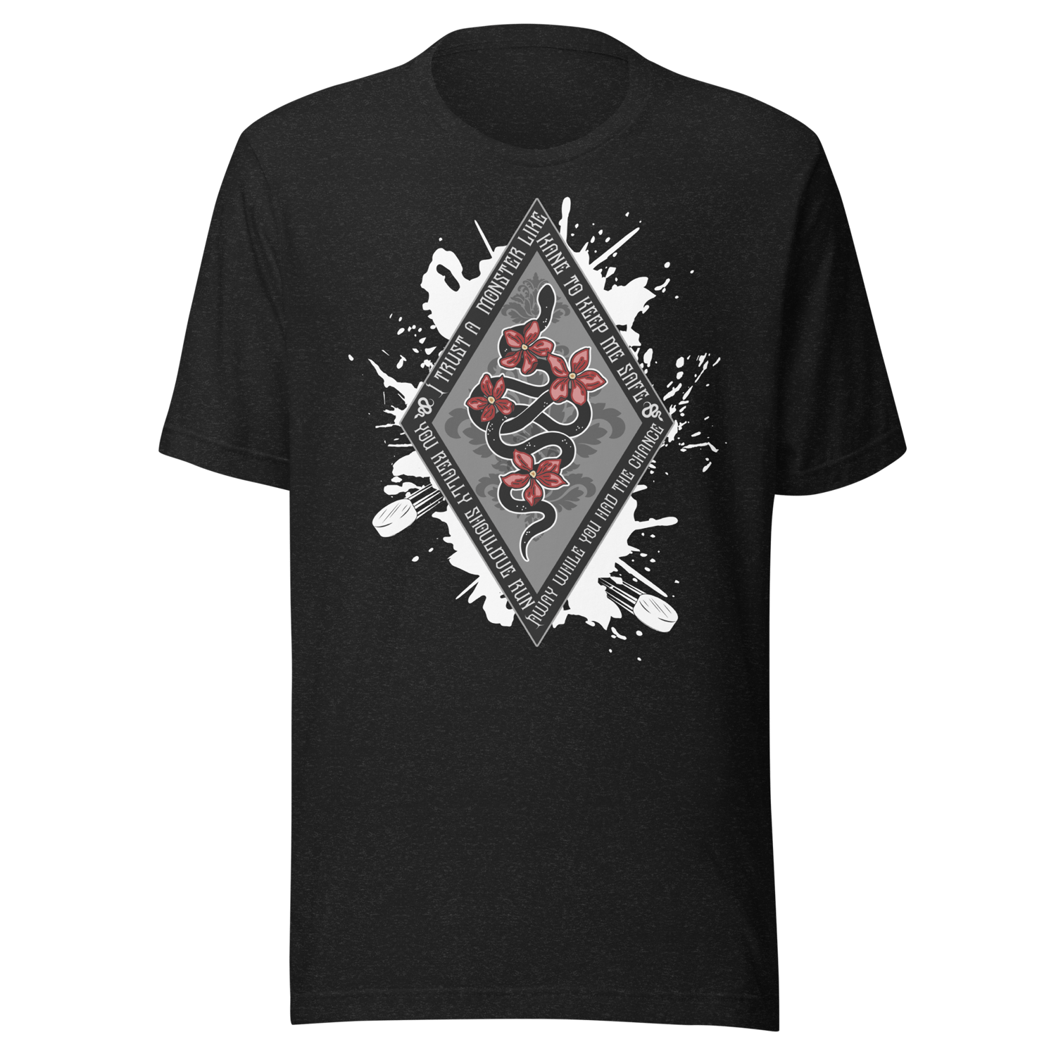 Image of Officially licensed beautiful venom diamond snake white Unisex t-shirt