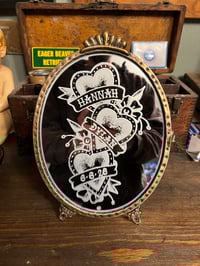 Image 1 of 3 hearts and banners mirror 