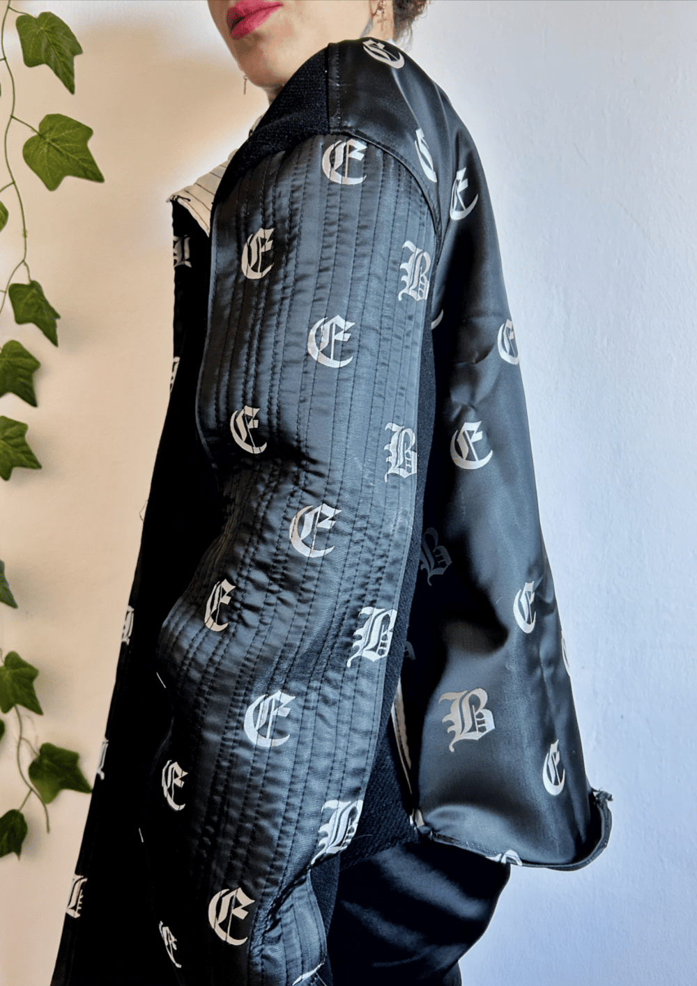 Image of mixed texture utility jacket 