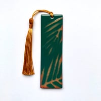 Green & Copper Leafy Bookmark