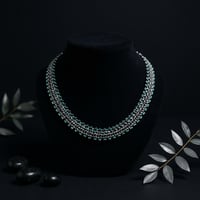 Image 2 of PEM-002 | Turquoise Weave Necklace | Artisan Beaded Beaded Necklace for Everyday Wear