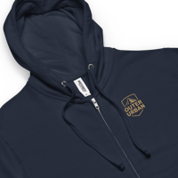 Image 3 of Unisex Fleece FULL ZIP Hoodie in 4 colors