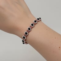 Image 1 of PEM-083 | Pink Noir Bracelet (Medium: 7 ins)
