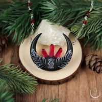 Image 1 of Crimson Hekate Moon necklace