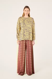 Image 2 of MAGLIA MELODIE ZEBRA GIALLO