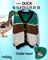 Image 2 of MALLARD DUCK CARDIGAN  (PRE-ORDER)