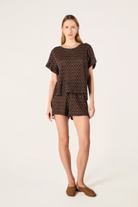 Image 2 of T-SHIRT MALIA EVEREST MARRONE