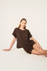 Image 1 of T-SHIRT MALIA EVEREST MARRONE