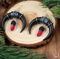 Image 2 of Crimson Maiden earrings 