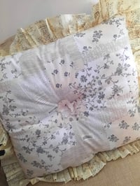 Image 4 of Vintage News print stuffed throw pillow 18x16