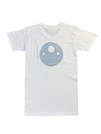Image 5 of T-shirt en coton blanc avec lune en denim #2