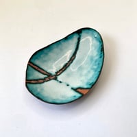 Image 1 of Blue Pebble Shaped Bowl - END OF LINE