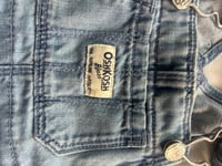 Image 3 of OshKosh Denim Blue Floral Skirtalls