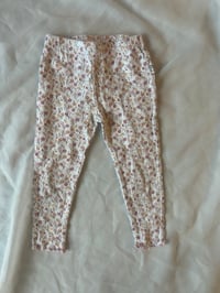 Image 1 of Rabbit + Bear Flower Print Leggings