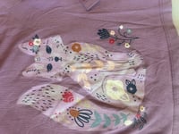 Image 3 of Carter’s Hooded Long Sleeve Fox with Flowers Graphic tee