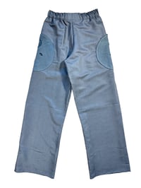 Image 2 of Pantalon noir/gris doublure satin 