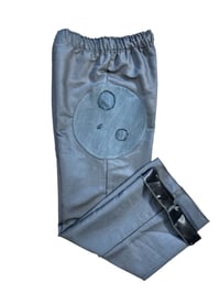 Image 3 of Pantalon noir/gris doublure satin 