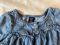 Image 2 of Gap Denim Babydoll Dress