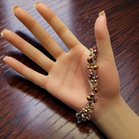 Image 2 of Bracelet golden and purple 