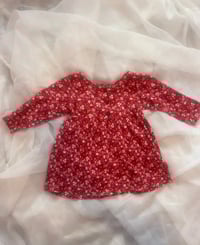 Image 1 of Old Navy Ribbed Flower Print Dress 