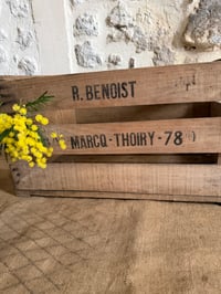 Image 2 of Caisse en bois - objet décoration ancien