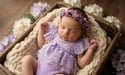 The Seraphina | Lavender Lace Newborn Photography Romper