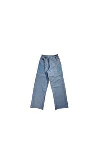 Image 1 of Pantalon noir/gris doublure satin 