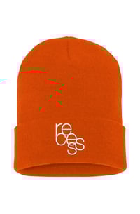 Orange Embroidered Recess Beanie