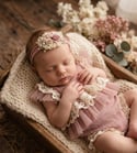 Vintage Rose Baby Headband