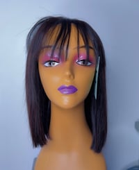 Image 2 of Bob Wig with Bangs