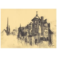 Image 1 of Caledonian Mansions, Great Western Road  - Charcoal on Paper