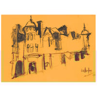 Image 1 of Caledonian Mansions,  Great Western Road  - Charcoal on Paper