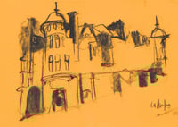 Image 2 of Caledonian Mansions,  Great Western Road  - Charcoal on Paper
