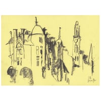 Image 1 of Caledonian Mansions,  Great Western Road  -  Charcoal on Paper