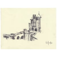 Image 1 of Copy of Caledonian Mansions,  Great Western Road  -  Charcoal on Paper