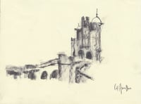 Image 2 of Copy of Caledonian Mansions,  Great Western Road  -  Charcoal on Paper