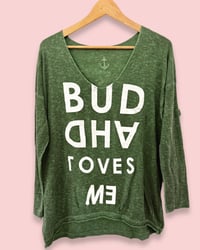 Image 2 of BUDDHA LOVES ME  ¥ HANDBEDRUCKT ¥ EINZELSTÜCK ¥ IBIZA 