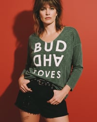 Image 1 of BUDDHA LOVES ME  ¥ HANDBEDRUCKT ¥ EINZELSTÜCK ¥ IBIZA 