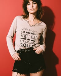 Image 1 of VOM MOND AUS BETRACHTET..  ¥ HANDBEDRUCKT ¥ EINZELSTÜCK ¥ IBIZA  1