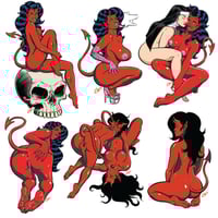 COOP STICKER PACK #30 Hot Devil Girls