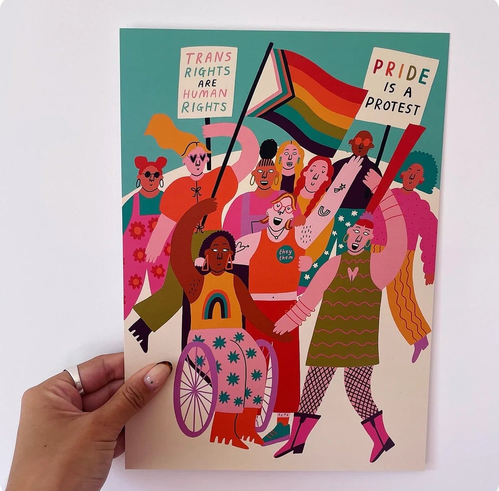Image of *SUPER SECONDS* Pride A3 Print