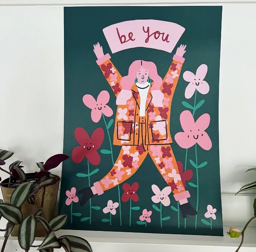 Image of *SUPER SECONDS* Be You A3 Print