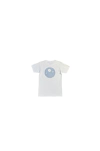 Image 4 of T-shirt en coton blanc avec lune en denim