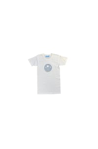 Image 1 of T-shirt en coton blanc avec lune en denim #2
