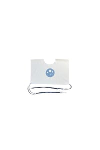Image 1 of T-shirt onesize crop avec lune en denim